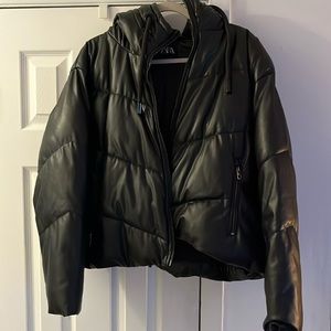 Zara black puffer jacket